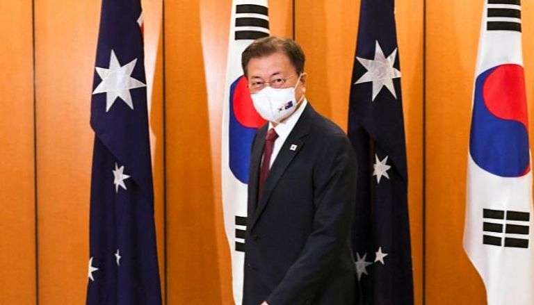 الرئيس الكوري الجنوبي مون جاي-إن 