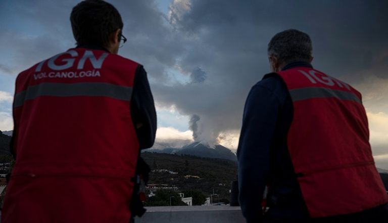 بركان جزيرة لا بالما الإسبانية