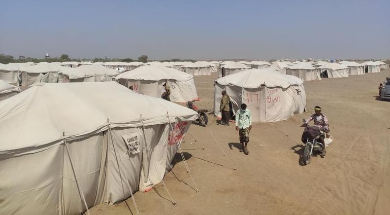 مخيمات النازحين في مأرب