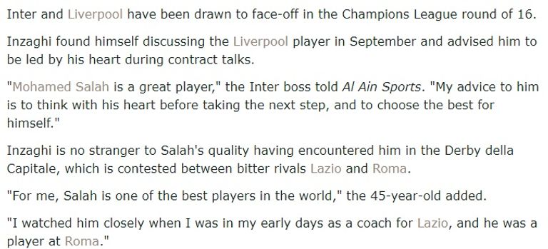 محمد صلاح نجم ليفربول