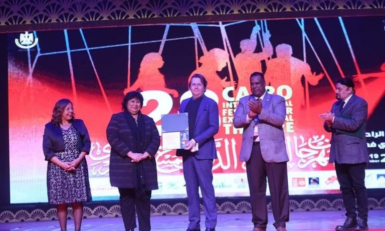 جانب من فعاليات افتتاح مهرجان القاهرة للمسرح التجريبي 