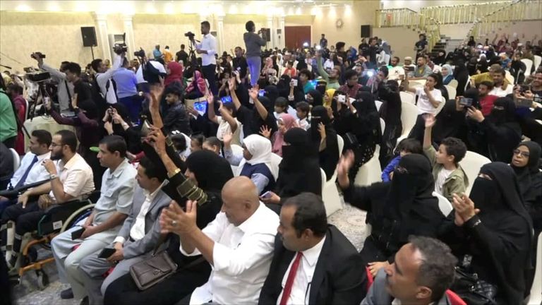 أصحاب الهمم خلال الاحتفال