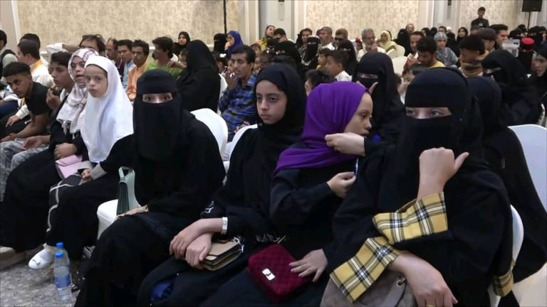 أصحاب الهمم خلال الاحتفال