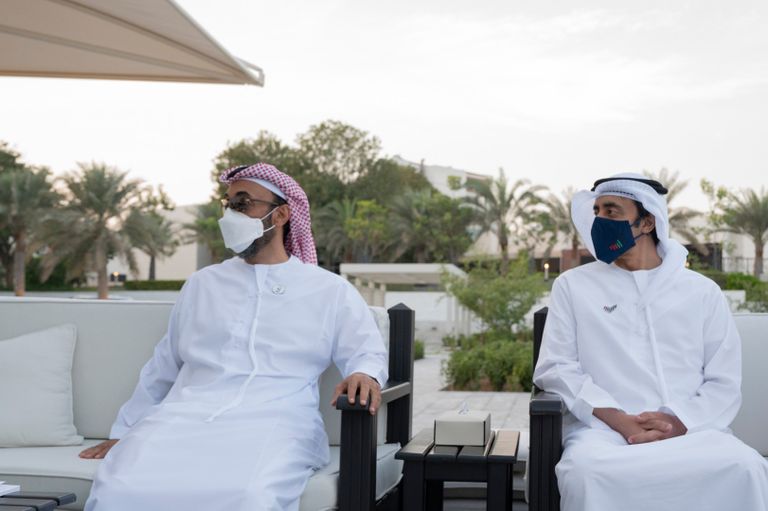 جانب من لقاء الشيخ محمد بن زايد آل نهيان ووزير الخارجية التركي