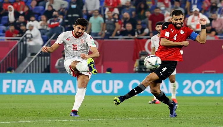 مباراة مصر وتونس في كأس العرب 2021