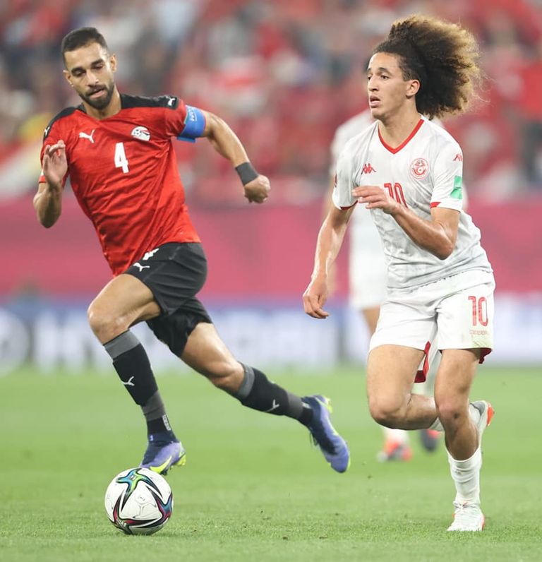 تونس ضد مصر مباراة مصر وتونس في كأس العرب 2021