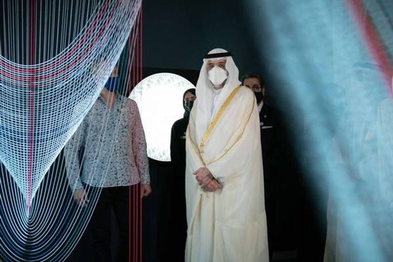 الشيخ سلطان بن محمد بن سلطان القاسمي حضر مراسم الافتتاح