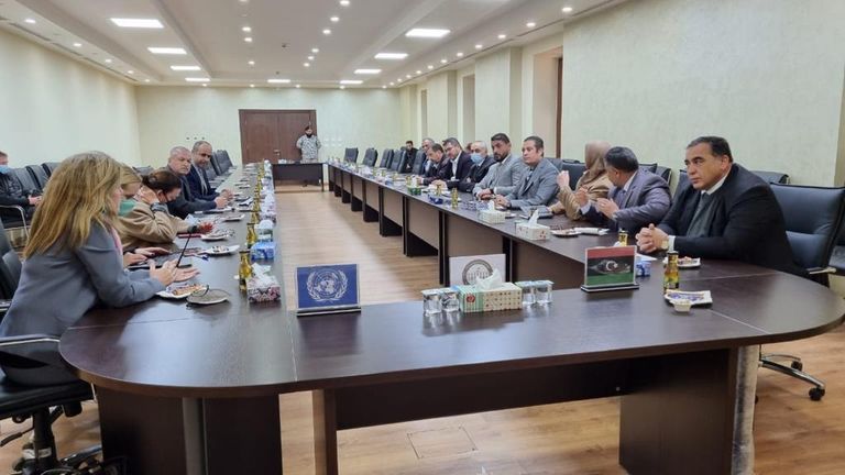 جانب من لقاءات وليامز في مصراتة