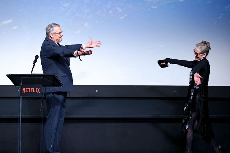 الممثلة ميريل ستريب وليوناردو دي كابريو