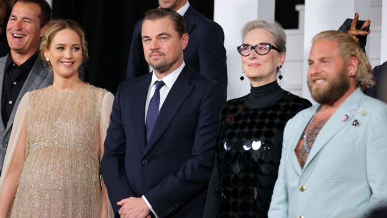 الممثلة ميريل ستريب وليوناردو دي كابريو