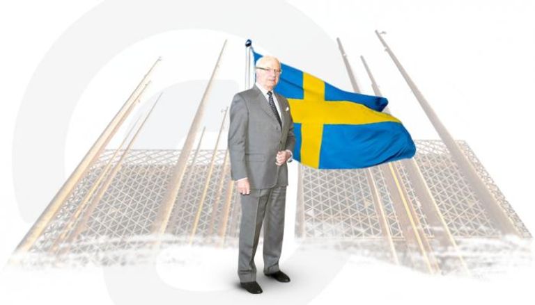 ملك السويد خلال زيارته لإكسبو 2020 دبي