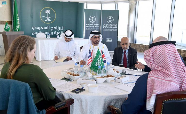 جانب من اجتماع سفراء الدول الأربعة