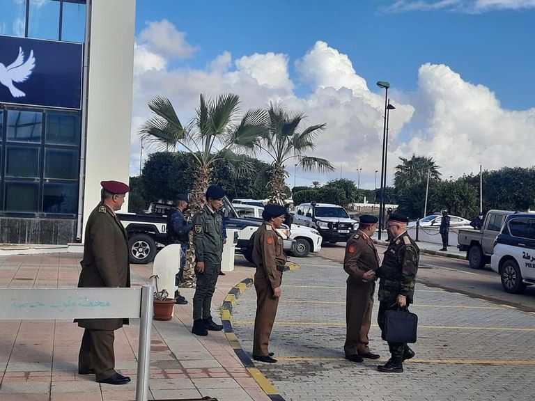 ستيفاني وليامز خلال زيارتها في سرت