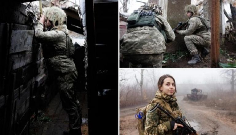جنود أوكرانيون على خط الجبهة - ذا صن