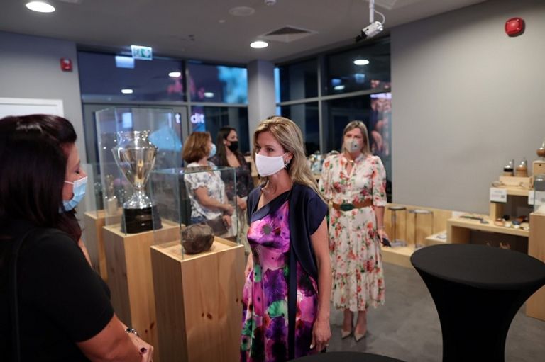 لورينا بونس دي ليون سيدة أوروجواي الأولى أثناء زيارتها إكسبو 2020 دبي