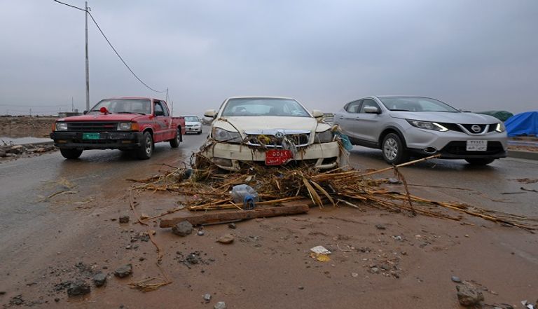 فيضانات تجتاح أربيل بكردستان العراق