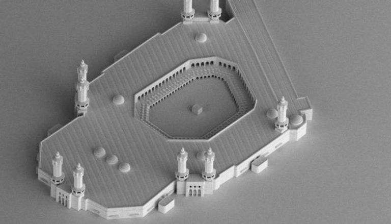 نموذج مصغر للمسجد الحرام في مكة يعرض في إكسبو