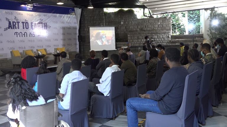 جانب من برنامج إطلاق مهرجان "طباب بادباباي" في أديس أبابا