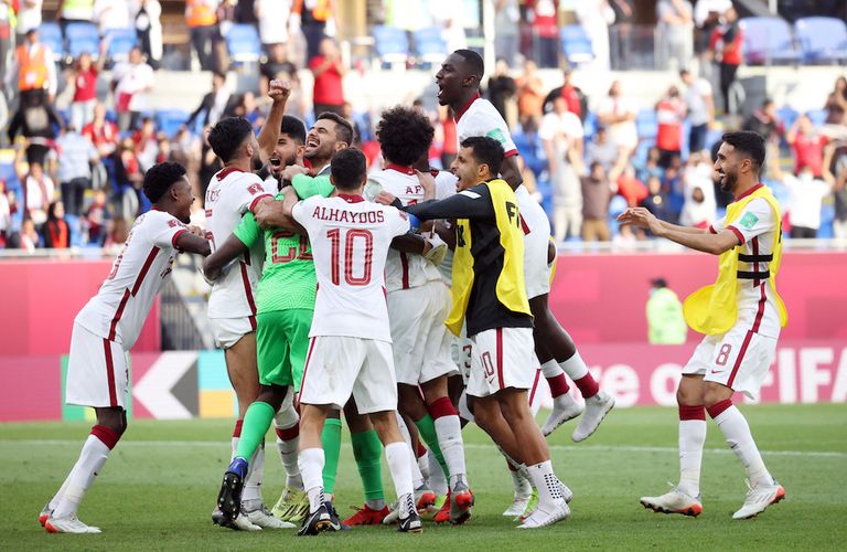 من مباراة مصر وقطر في كأس العرب 2021 من مباراة مصر وقطر في كأس العرب 2021