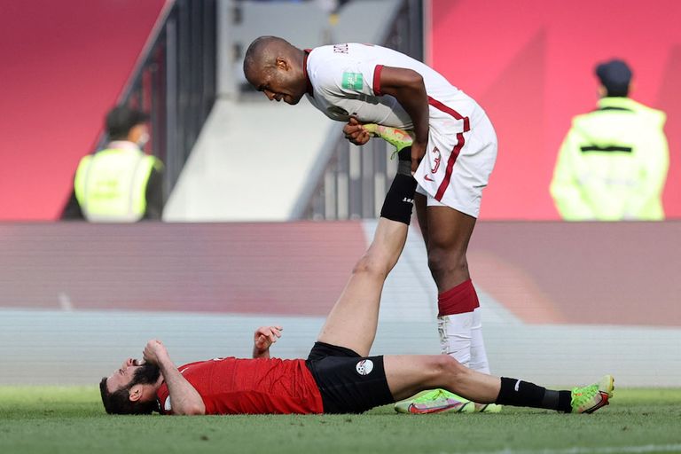 من مباراة مصر وقطر في كأس العرب 2021 من مباراة مصر وقطر في كأس العرب 2021