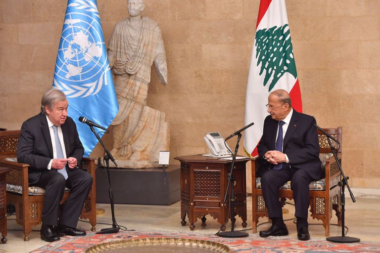 عون وغوتيرش