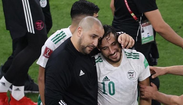 بوقرة مع يوسف بلايلي في كأس العرب 2021