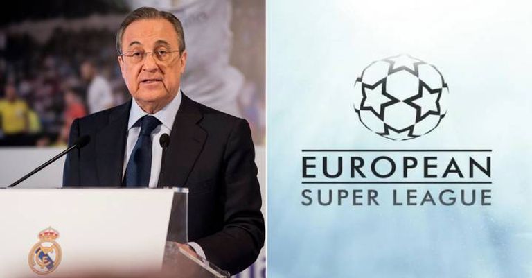 فلورنتينو بيريز رئيس نادي ريال مدريد دوري السوبر الأوروبي