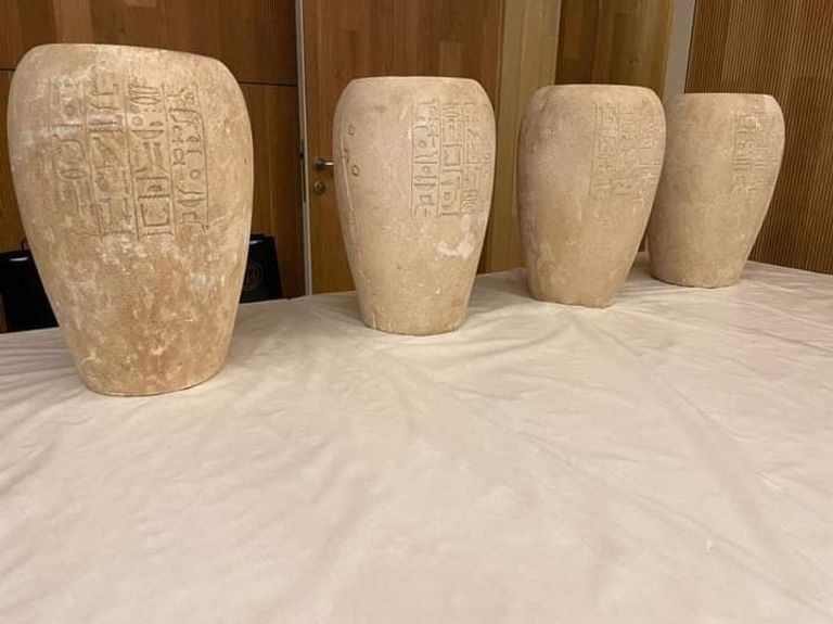 جزء من الآثار المستردة