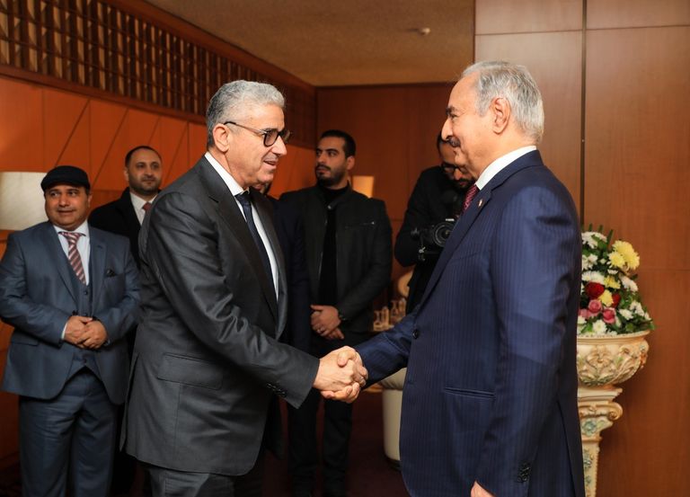 اجتماع مرشحين رئاسيين وسياسيين بمقر قيادة الجيش ببنغازي 