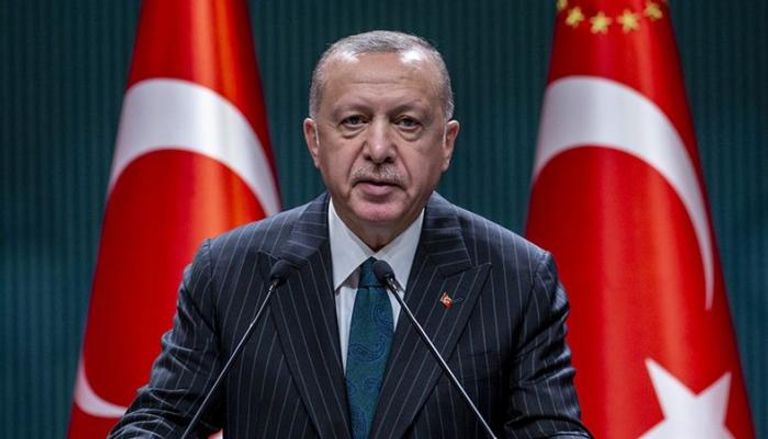 أردوغان خلال المؤتمر الصحفي