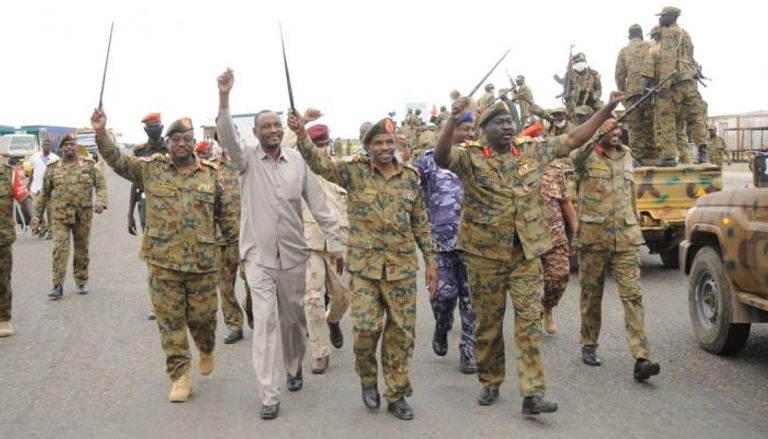قادة بالجيش السوداني في ولاية البحر الأحمر
