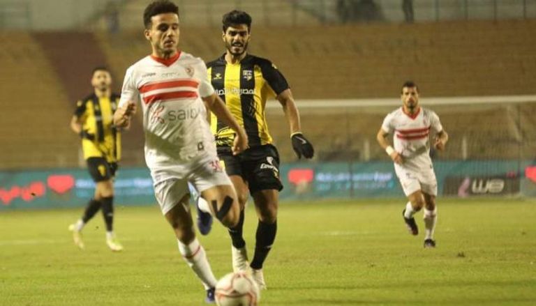 الزمالك ضد المقاولون في الدوري المصري