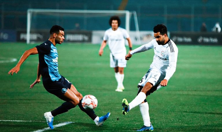 من مباراة بيراميدز وطلائع الجيش في الدوري المصري الزمالك ضد المقاولون في الدوري المصري