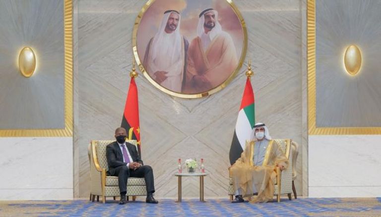 الشيخ محمد بن راشد آل مكتوم يبحث التعاون الاقتصادي مع رئيس أنجولا 