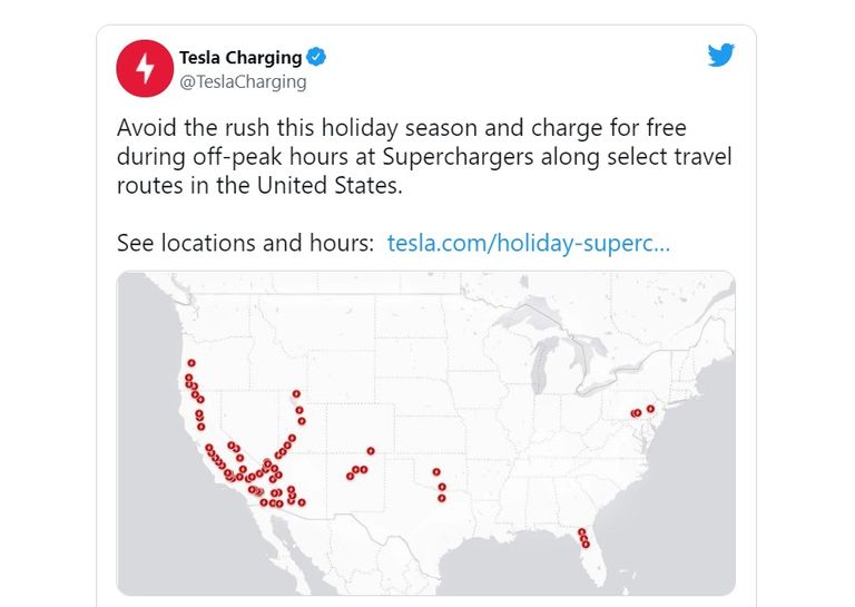 محطات شحن سيارات تسلا