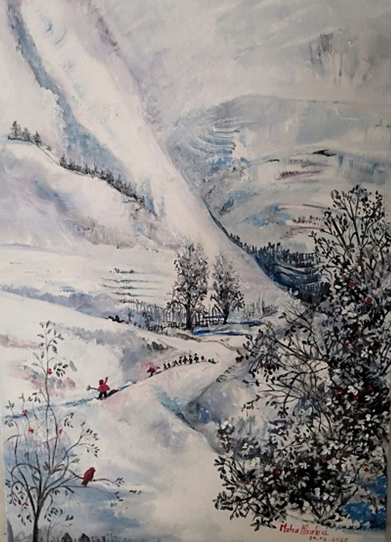 الفنانة التشكيلية اللبنانية الدكتورة مها خالد