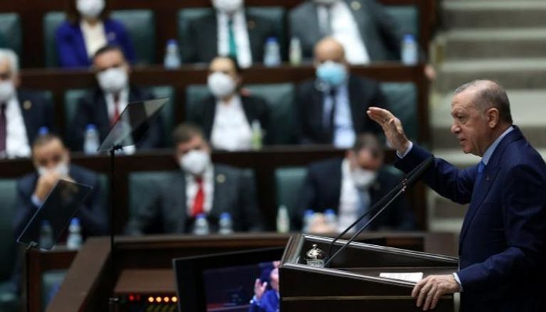 الرئيس التركي في كلمة أمام البرلمان - أرشيفية