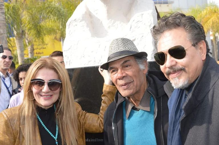 شهيرة مع زوجها الراحل محمود ياسين