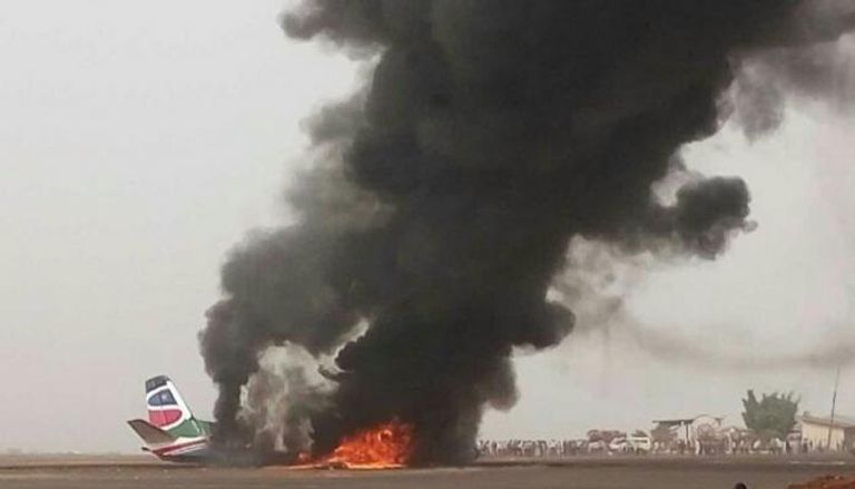 تحطم طائرة ركاب بجنوب السودان في مارس/ آذار