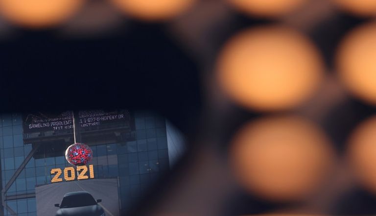 استعدادات احتفالات ليلة رأس السنة في تايمز سكوير- (رويترز)