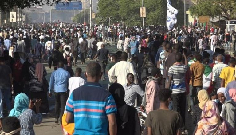 جانب من المظاهرات التي تشهدها السودان