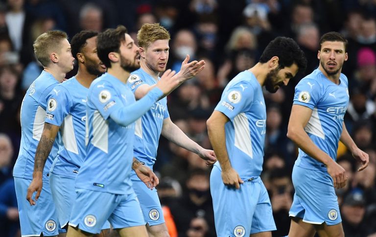 مانشستر سيتي ضد ليستر سيتي في الدوري الإنجليزي