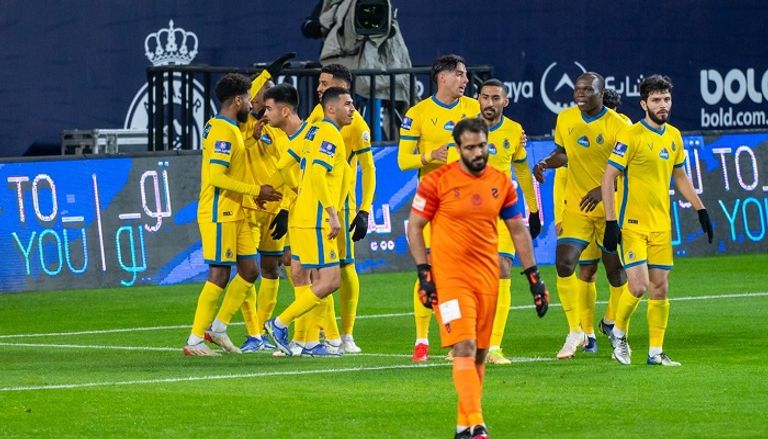 النصر ضد الحزم في الدوري السعودي