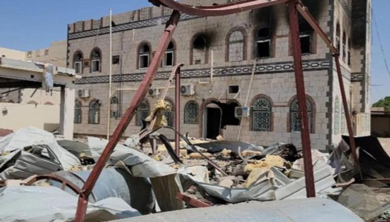 منزل محافظ مأرب بعد قصفه من قبل الحوثيين - أرشيفية