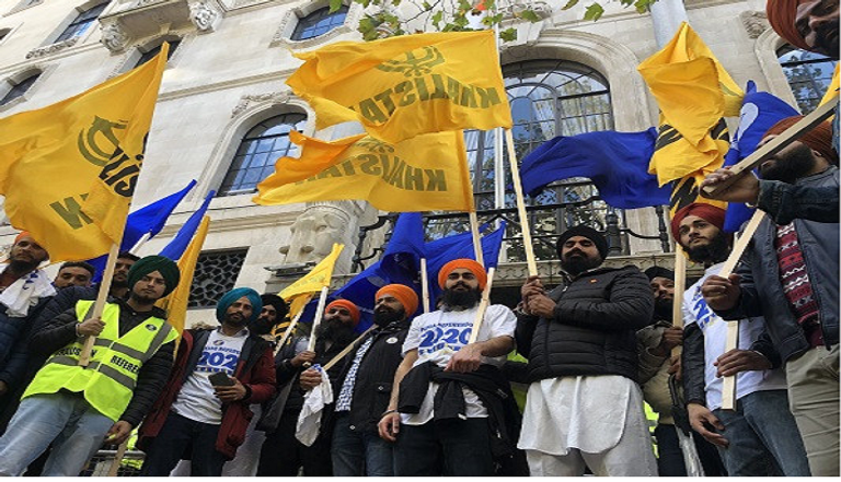 مظاهرة سابقة لأنصار خالصتان