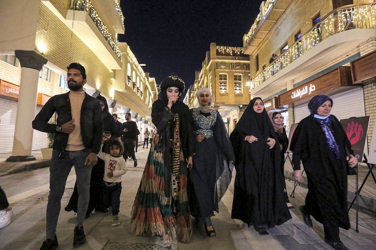 افتتاح شارع المتنبي الشهير في بغداد 