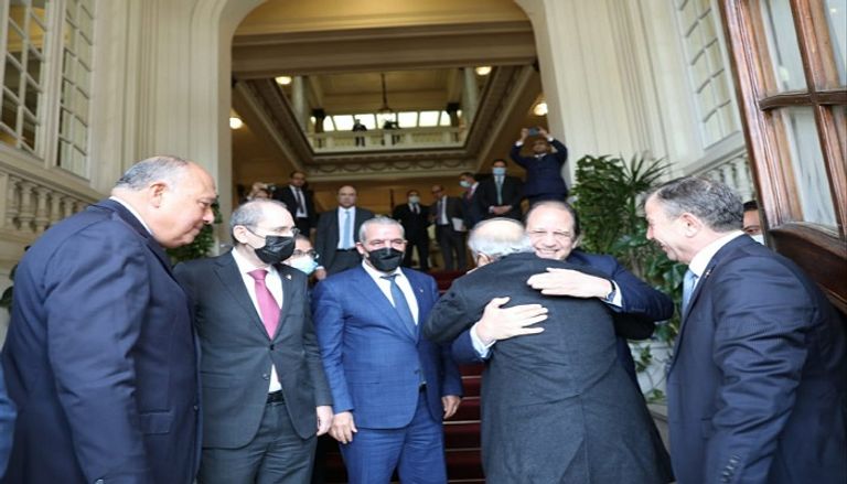 جانب من الاجتماع الذي استضافته القاهرة