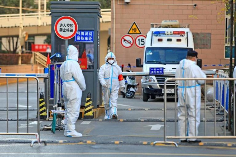 حملة تطهير بأحد شوارع مدينة شيآن الصينية