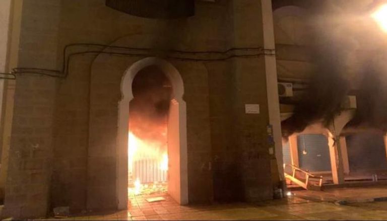 حريق بأكبر سوق بمدينة الناظور المغربية