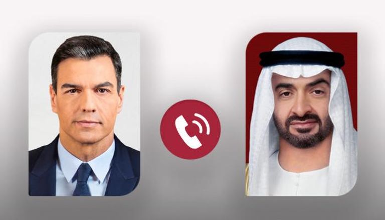 الشيخ محمد بن زايد آل نهيان وبيدرو سانشيز